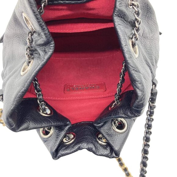 Chanel Quilted Leather Small Bucket Gabrielle Black - Picture 9 of 9